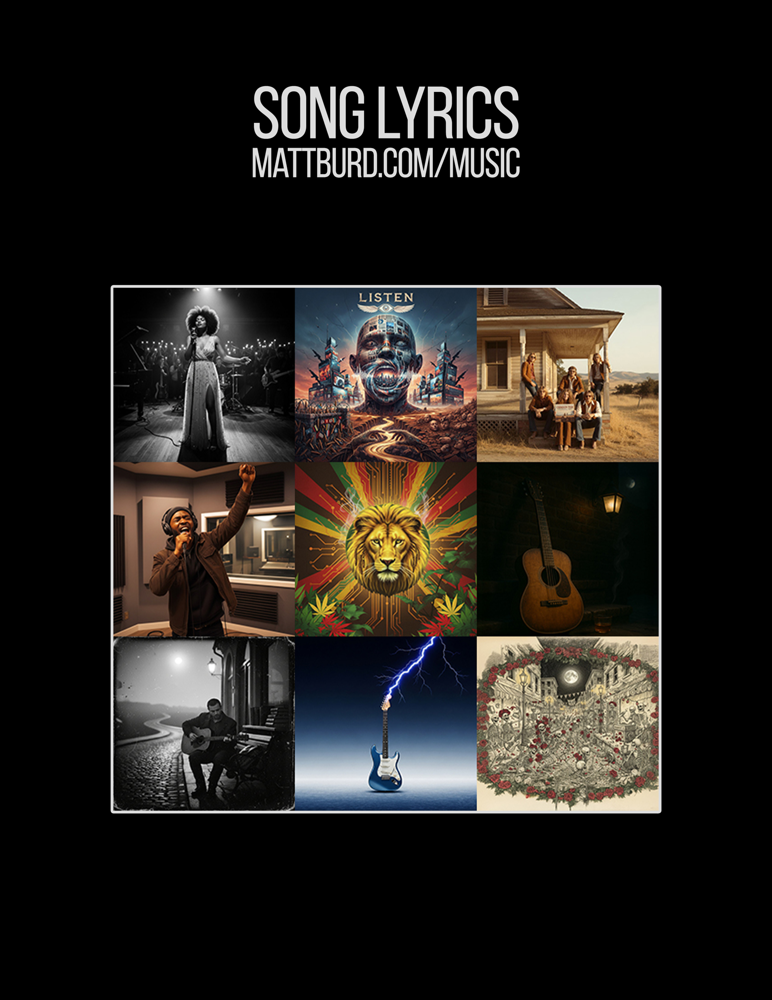 Song Lyrics document preview