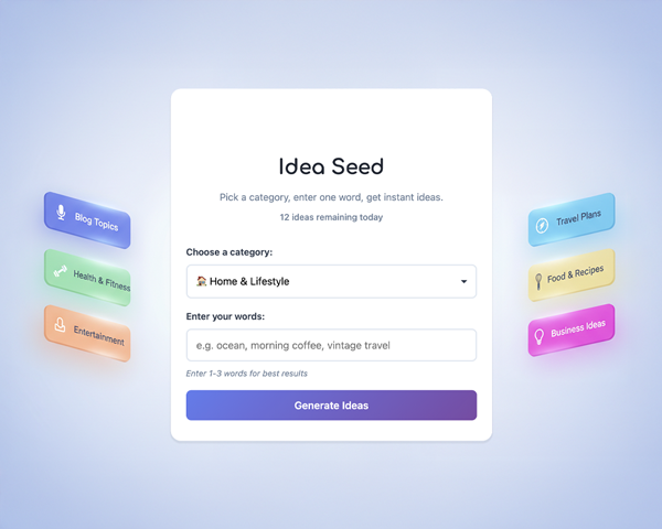 AI Creative Idea Generator